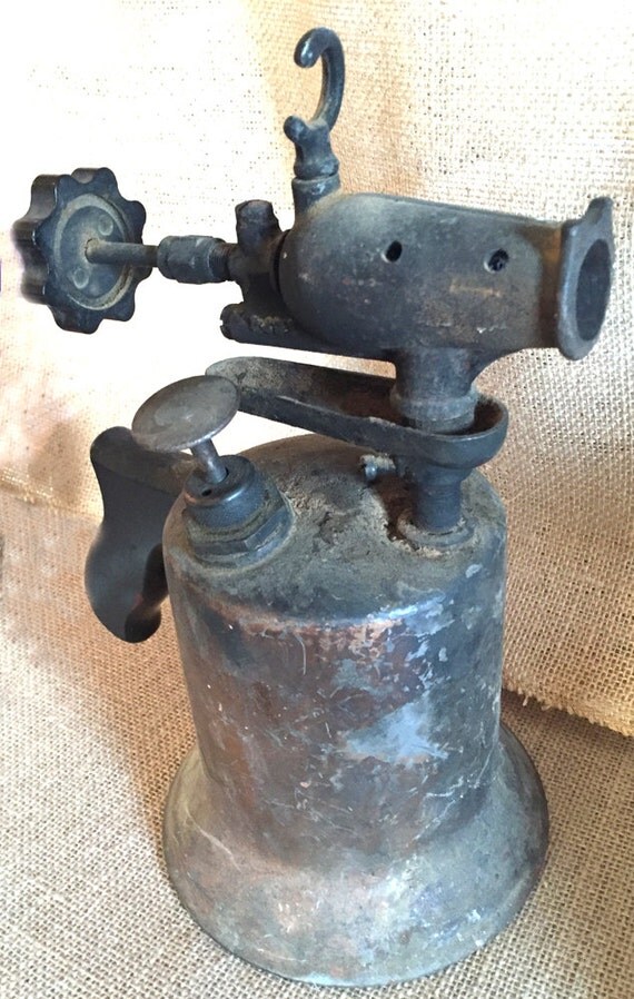 Vintage Antique Brass Craftsman Blow Torch Soldering Iron