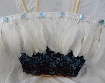 straw basket for beach/cruise/poolside