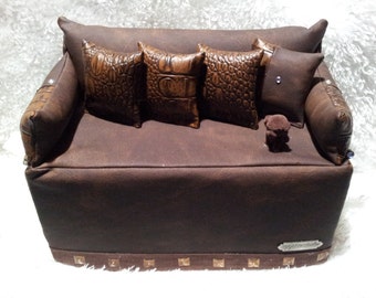 Black Sofa Holder Bag Coach Sofa Edge Arm Rest Organizer