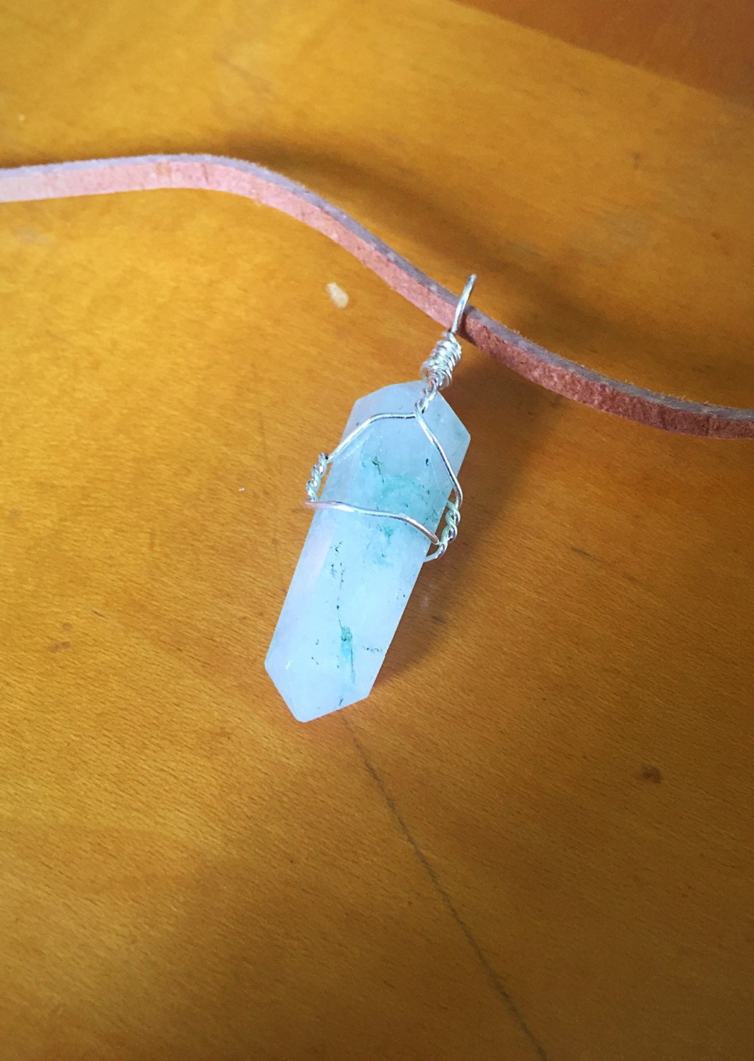 light blue green gemstone