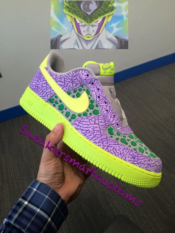 Items similar to Nike Air Force 1 Cell Dragon Ball Z full ...