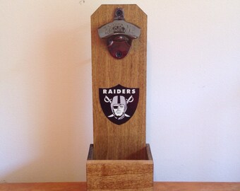 Wall Mounted Bottle Opener - Oakland Raiders
