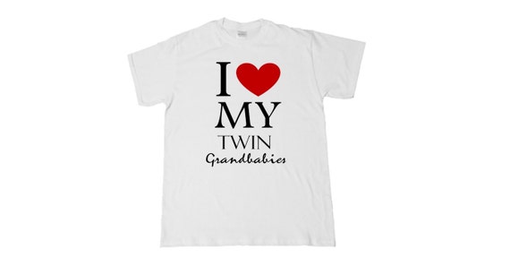 Download I Love My Twin Grandbabies front ProudGrandma/Grandpa