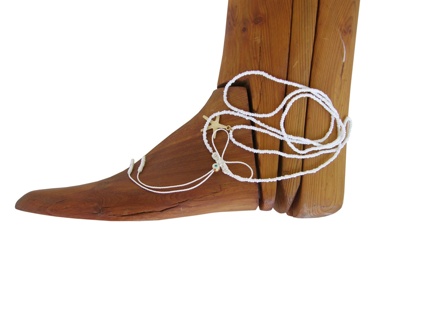 Bow necklace seed bead necklace romantic necklace by AlfaHandmade