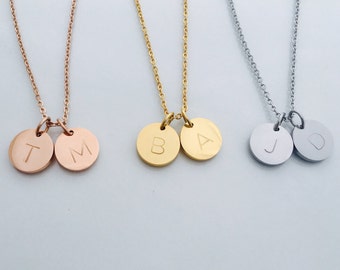 Personalized Necklace - Initial Necklace - Monogram Necklace - Bridesmaid Gift - Minimal Necklace - Gift For Her - Girlfriend Gift - Simple