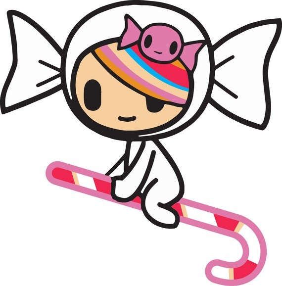 TokiDoki Style Candy Girl SVG File for Die Cutting by DyCuts