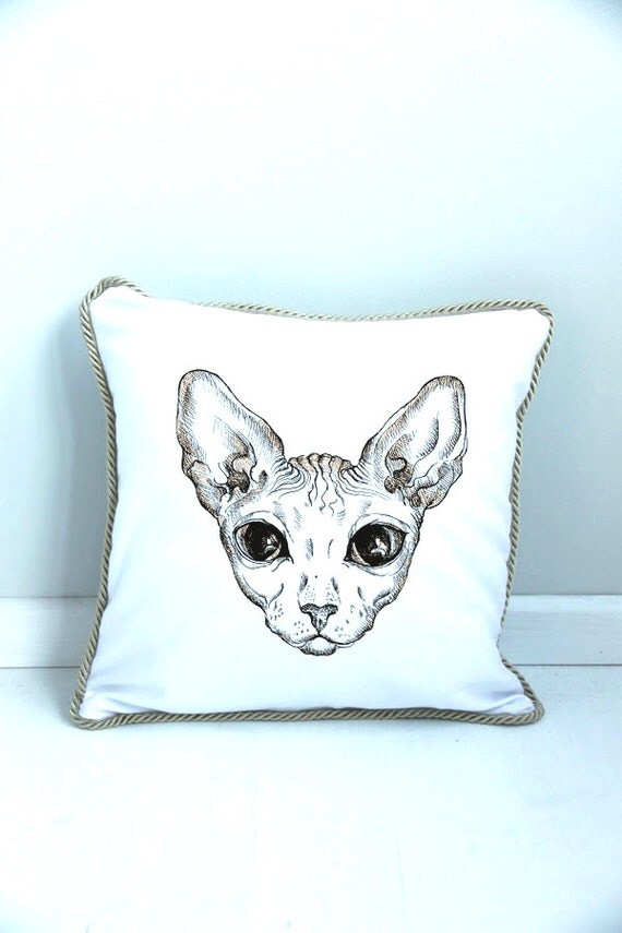 sphynx cat pillow