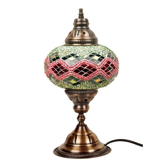 Turkish Handmade Mosaic Table Lamp Mosaic Ottoman Lamp by borantic