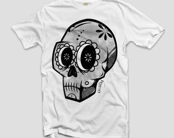 T-shirt Tees Mexican Skull CALAVERA Vintage man maglia teschio messicano uomo