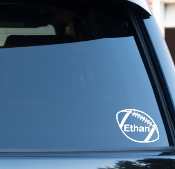 Custom football decal football car decal by ExpressedWithVinyl
