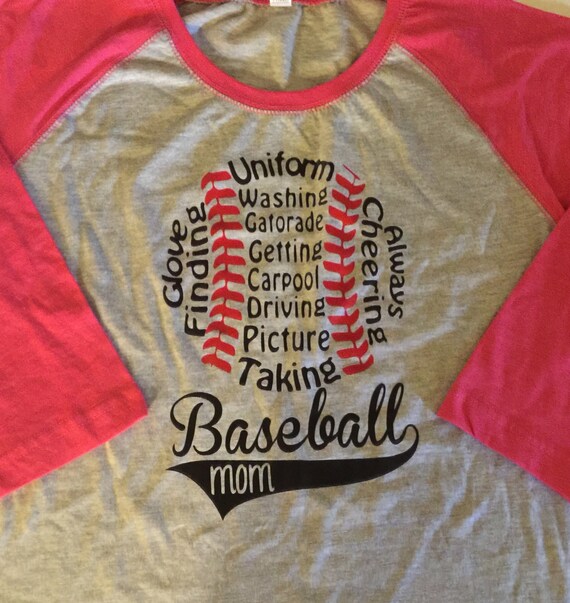 Items similar to Personalized Baseball Mom Raglan Tshirt on Etsy