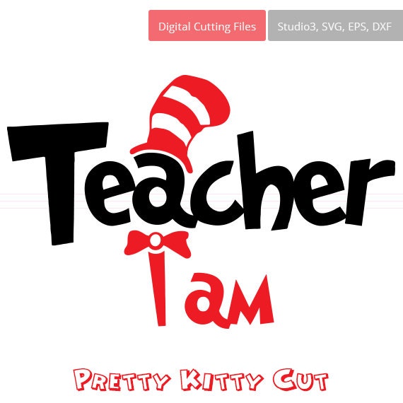 Teacher SVG Teacher I Am instant download cut file svg