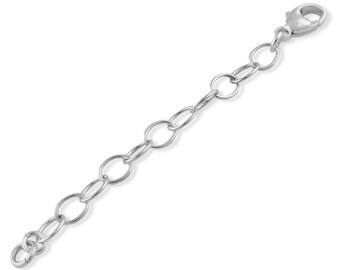 Sterling Silver 5mm Necklace Extender Chain 2", 3", 4", 5", 6"