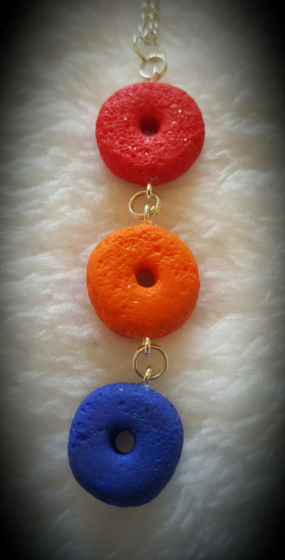 Fruit loop drop necklace by CarebearsCreation on Etsy