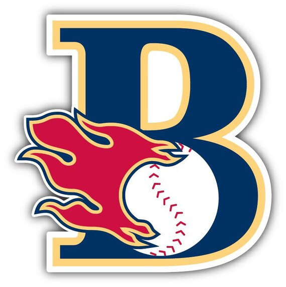 Bakersfield Blaze MiLB Baseball Fireball Logo Car by slonotop