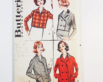 50s Jacket Pattern | Butterick 9112 Misses Cropped Jacket Pattern | 50s Jacket Pattern