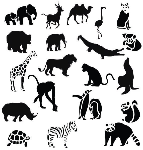 Download Zoo animal svg silhouette pack africa animal cut files