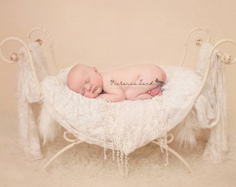 newborn toddler iron bed chair photo prop
