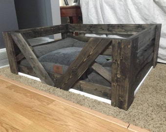 Large Custom Dog Bed 38x28x12