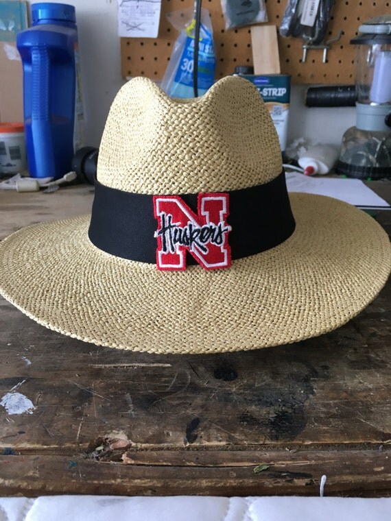 Nebraska Corn Huskers straw Safari Style by Madhattercustoms