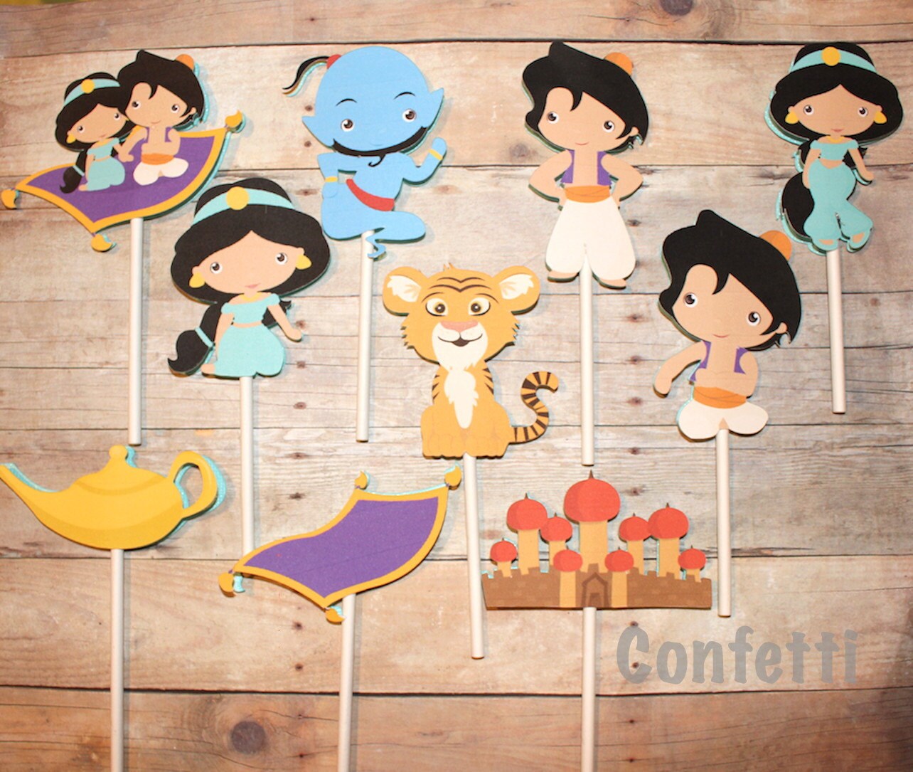 Aladdin Cupcake Toppers