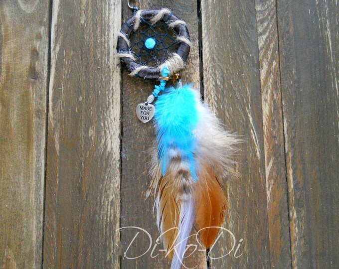 Dream catcher for car, Dreamcatcher, Feathers, Beads, unique, suspension, amulet, Lace, pendant car, keychain, bohodecor, boho, boheme