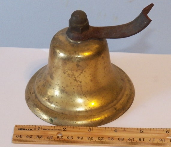 vintage antique solid brass bell dinner pull nautical bell vintage antique solid brass bell dinner pull nautical bell