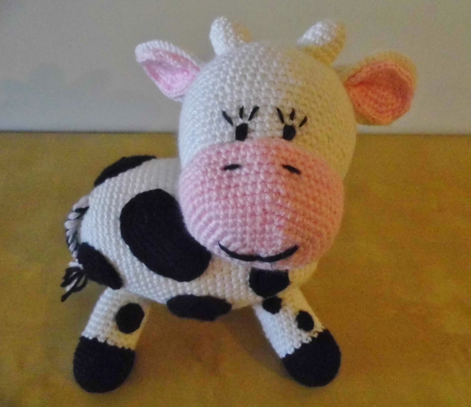 Marguerite the crochet cow Crochet Cow Amigurumi Cow