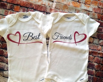 Best Friends Onesies, Twins onesies, Cousins Onesies, Multiples onesies,