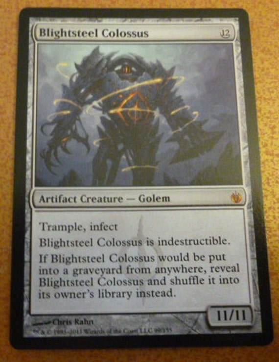 mtg blightsteel colossus mtg blightsteel colossus