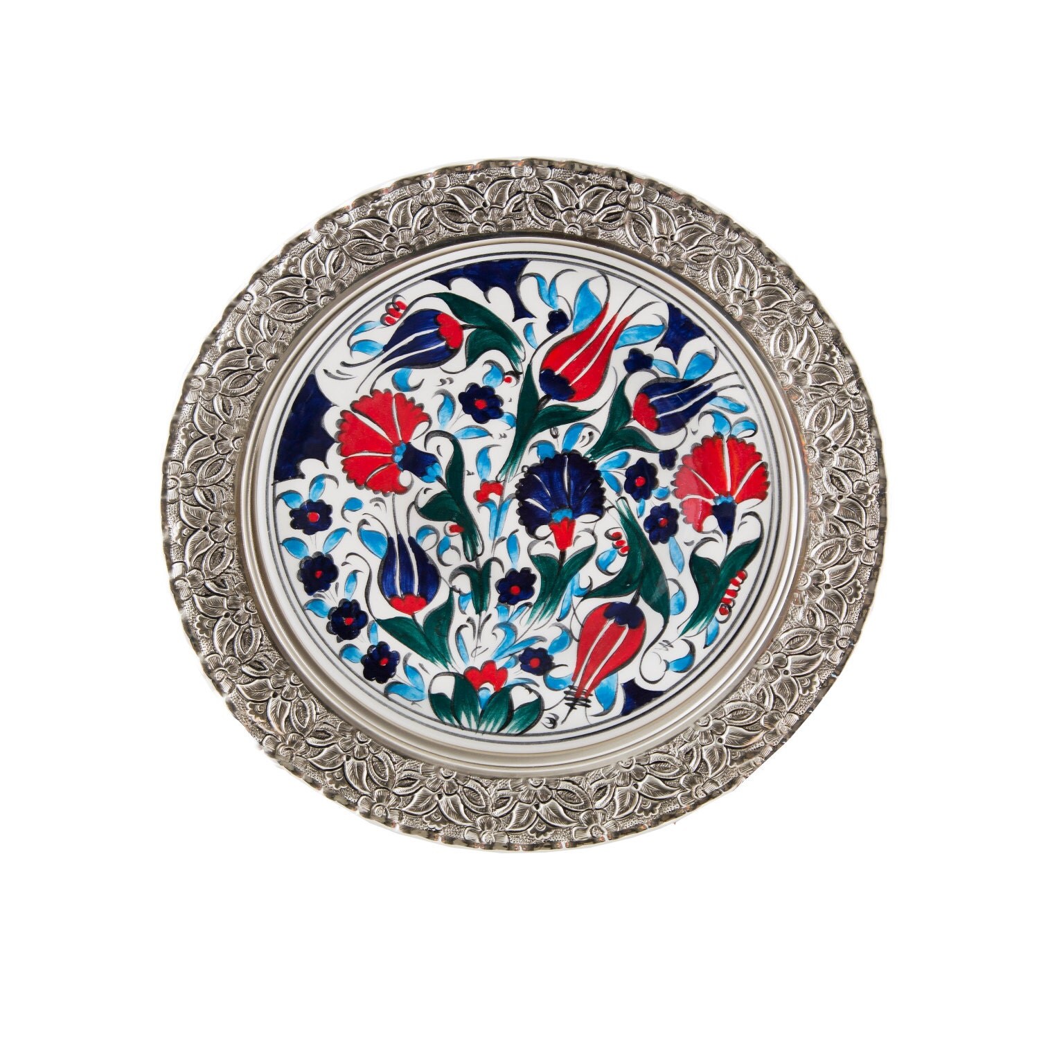 Hanging Plate Wall Decor Wall Decoration Plate Wall Silver