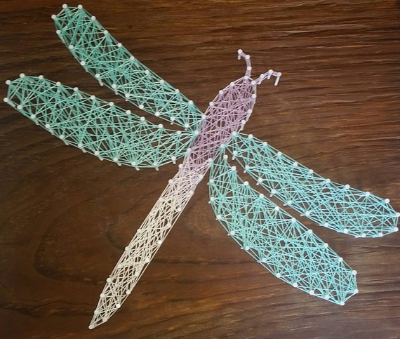 Items similar to Dragonfly String Art on Etsy