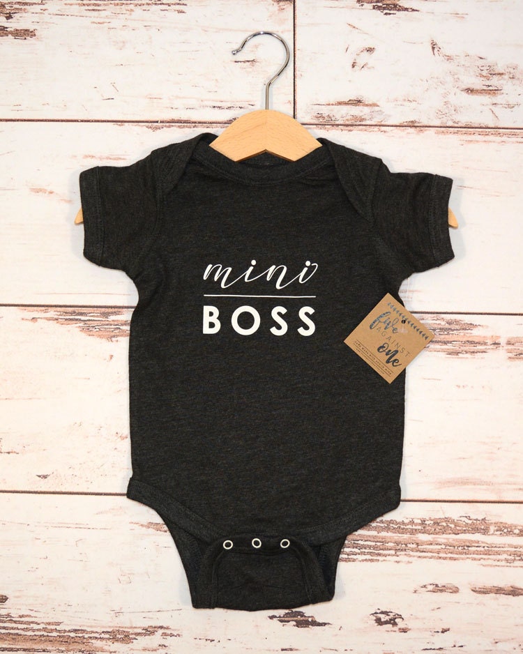 Mini Boss Baby Onesie - Baby Bodysuit, Baby shower gift, First birthday, Baby gifts, Baby shirt, Baby Outfits, Mom Boss, Boss Lady,