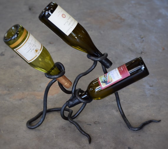 forged wine rack