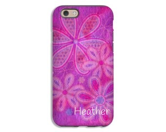 iPhone 7 case, watercolor flowers iPhone 7 Plus case, iPhone 6s/6s plus case, iPhone SE case, iPhone 6 Plus case/6 case, boho iPhone case