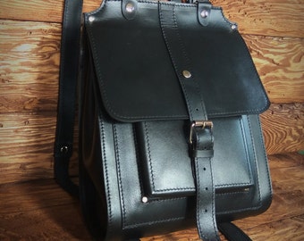 Classic backpack school backpack leather backpack unisex backpack black backpack work backpack modern backpack simple backpack men backpack