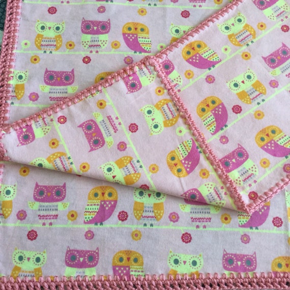 Baby Receiving Blanket Sweet little owls baby owls baby