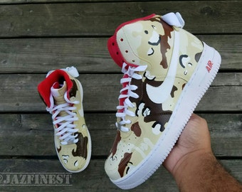 AAPE Desert Camo custom Af1. (BAPE)