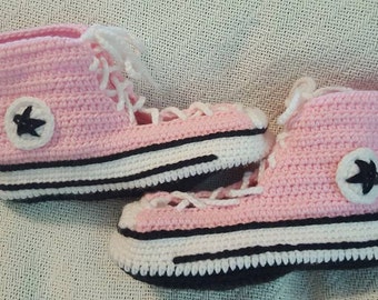 converse blanche crochet