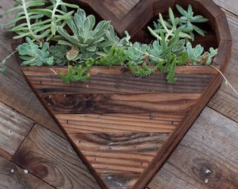 Large Heart Succulent Planter