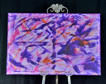Acrylic abstract art painting 24x36 artist loft canvas