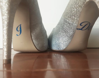 I Do Shoe Sticker - I Do Shoe Decal - Wedding Shoe Decal - Blue Shoe Sticker - Royal Blue I Do Decal- Tiffany Blue Shoe Sticker