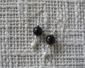 Tourmaline and Sterling Silver Earrings