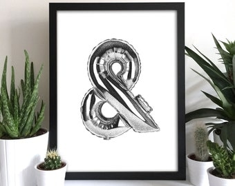 Ampersand Wall Art ampersand wall art | etsy Ampersand Wall Art ampersand wall art | etsy