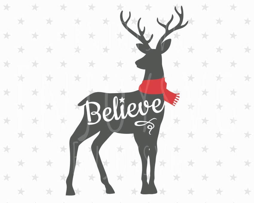 Download Christmas SVG Believe Svg Believe Christmas Svg Christmas Deer