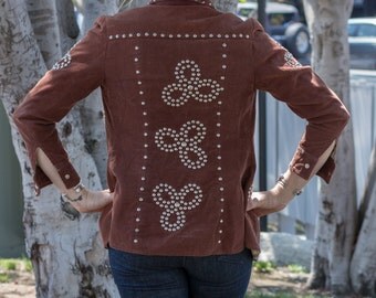 Vintage 1970's corduroy studded jacket
