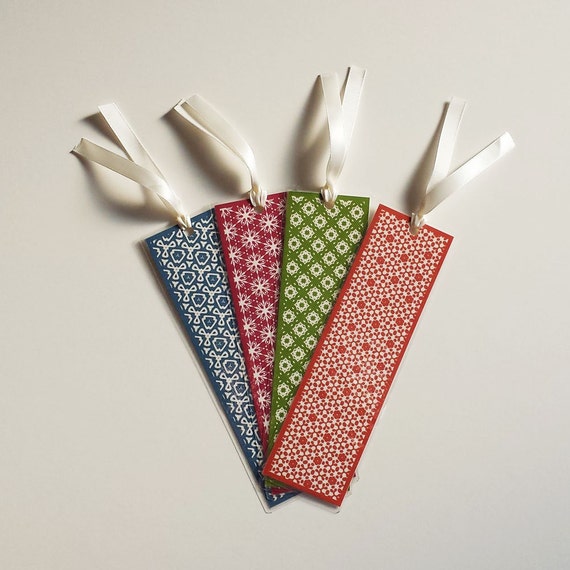 Laminated Bookmark Bookmark Paper Bookmarks by PaperOrnamentals