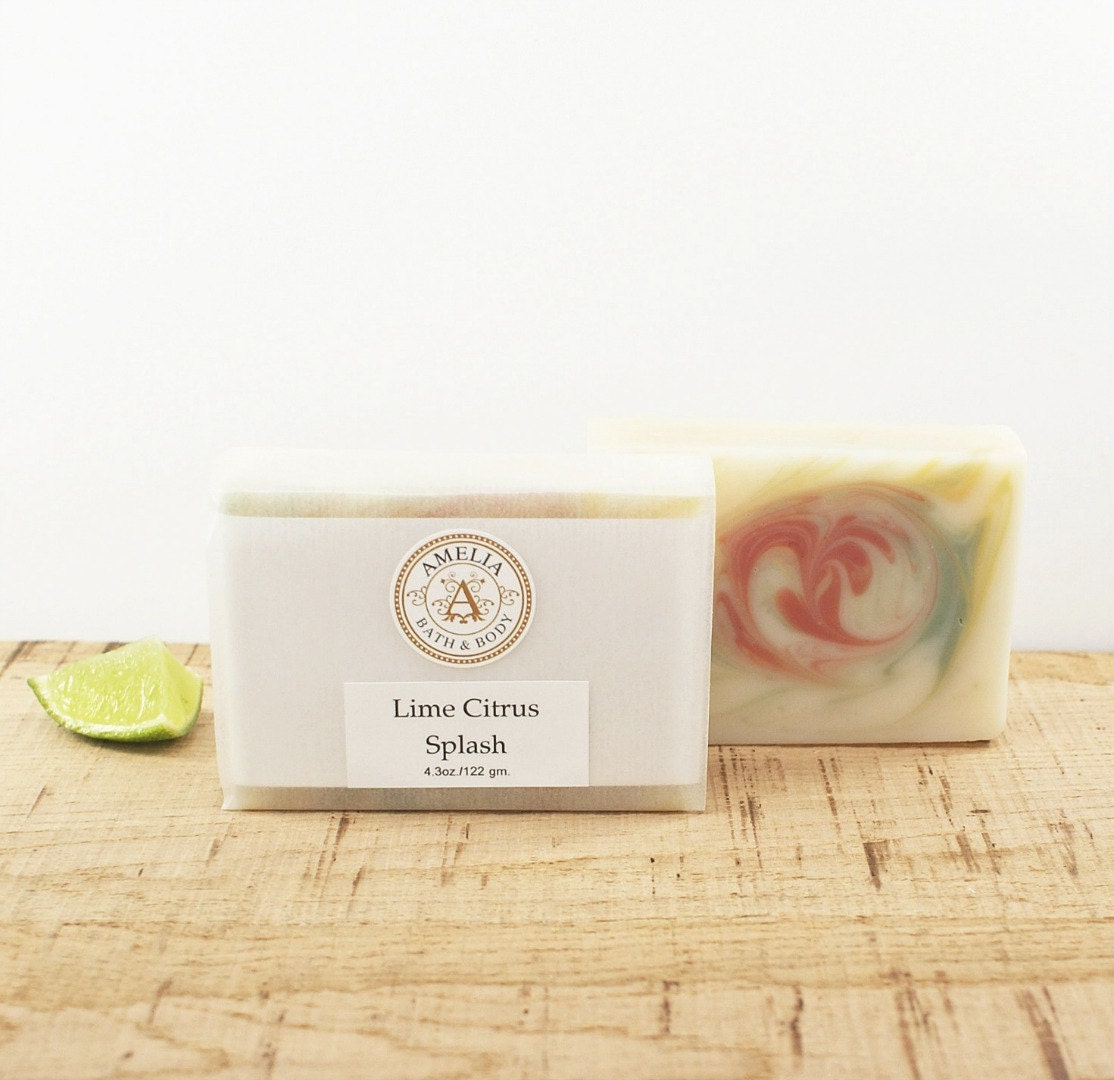 Margarita Soap Lime Citrus Artisan Soap by AmeliaBathandBody