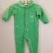 Vintage Green Lion Soft Baby Footed Sleeper 0-3 months