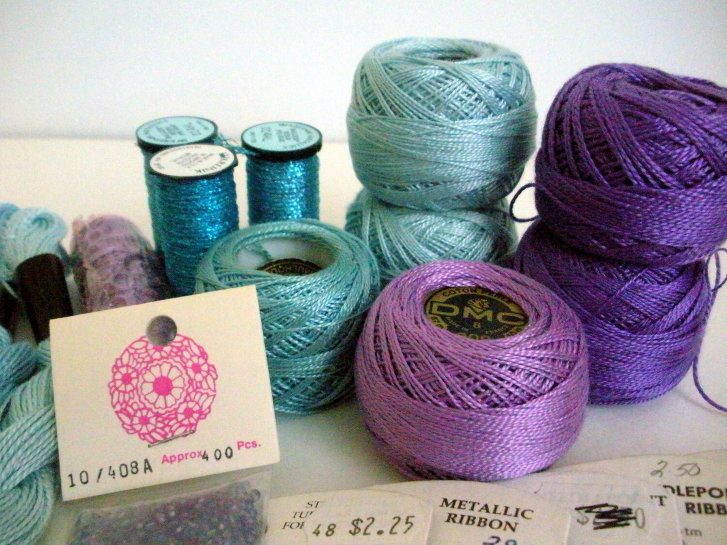 Needlepoint Yarns Floss Ribbon DMC Cotton Perle Watercolours